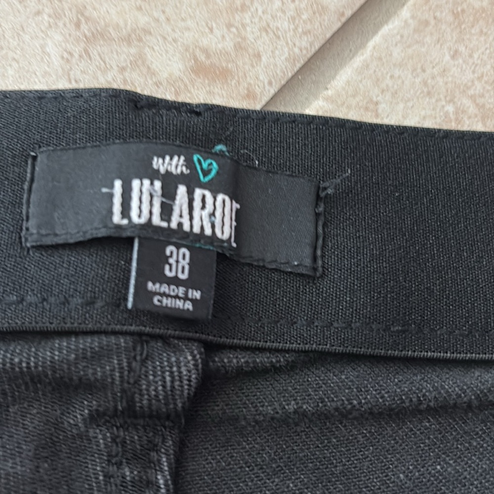 Lularoe black shorts - Picture 2 of 3